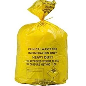 Yellow Heavy Duty Clinical Waste Bags 90L